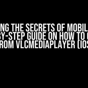 Unlocking the Secrets of MobileVLCKit: A Step-by-Step Guide on How to Get Logs from VLCMediaPlayer (iOS)